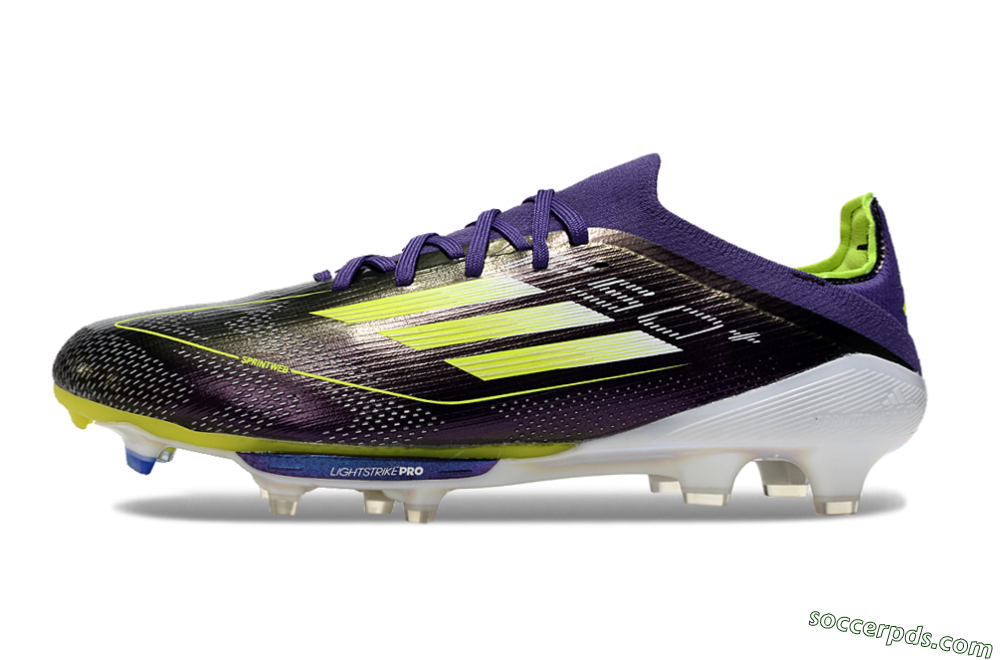 Adidas F50 Lightstrike Pro FG Low-Tops Football Boots - Purple/Yellow/Blue 2
