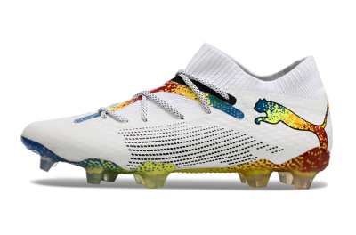 Puma Future Ultimate FG Low-Tops Football Boots - White/Blue/Red