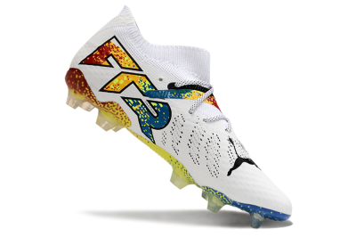 Puma Future Ultimate FG Low-Tops Football Boots - White/Blue/Red