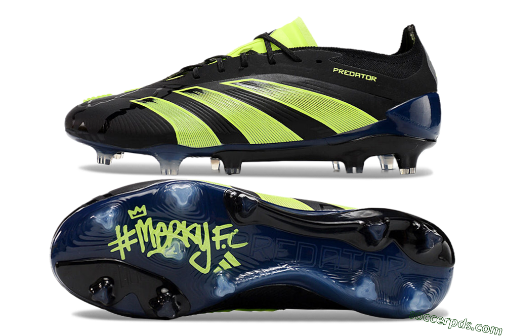 Adidas Predator Accuracy+ FG Low-Tops Football Boots - Black/Yellow 0