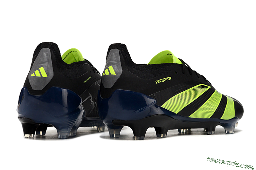 Adidas Predator Accuracy+ FG Low-Tops Football Boots - Black/Yellow 6