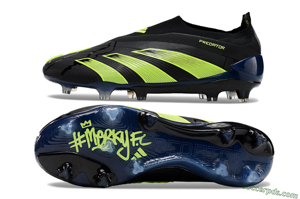 Adidas Predator Accuracy+ FG Low-Tops Football Boots - Black/Yellow/Blue 0