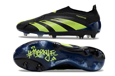 Adidas Predator Accuracy+ FG Low-Tops Football Boots - Black/Yellow/Blue