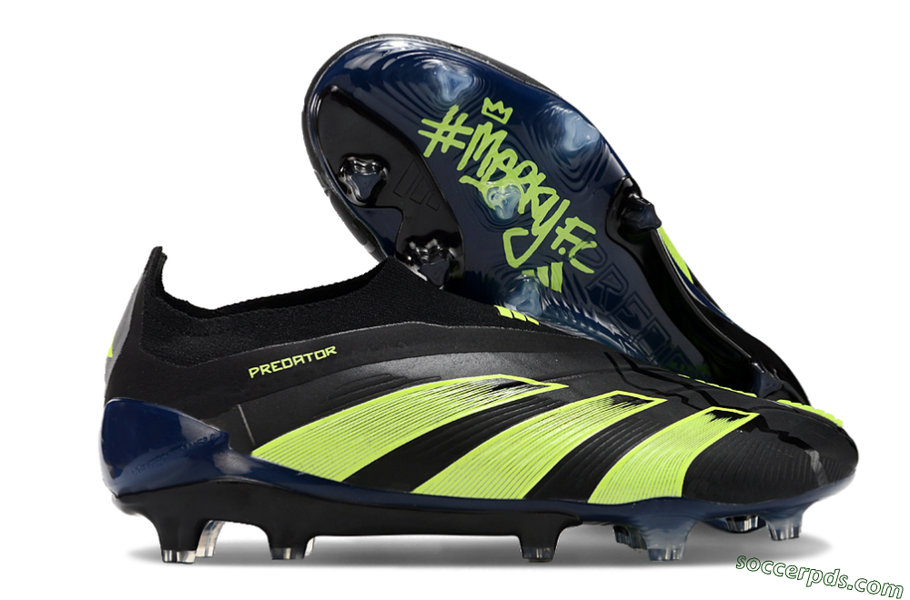 Adidas Predator Accuracy+ FG Low-Tops Football Boots - Black/Yellow/Blue 1