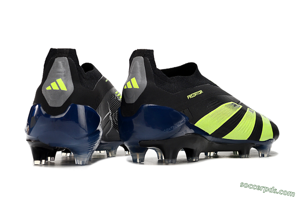 Adidas Predator Accuracy+ FG Low-Tops Football Boots - Black/Yellow/Blue 6