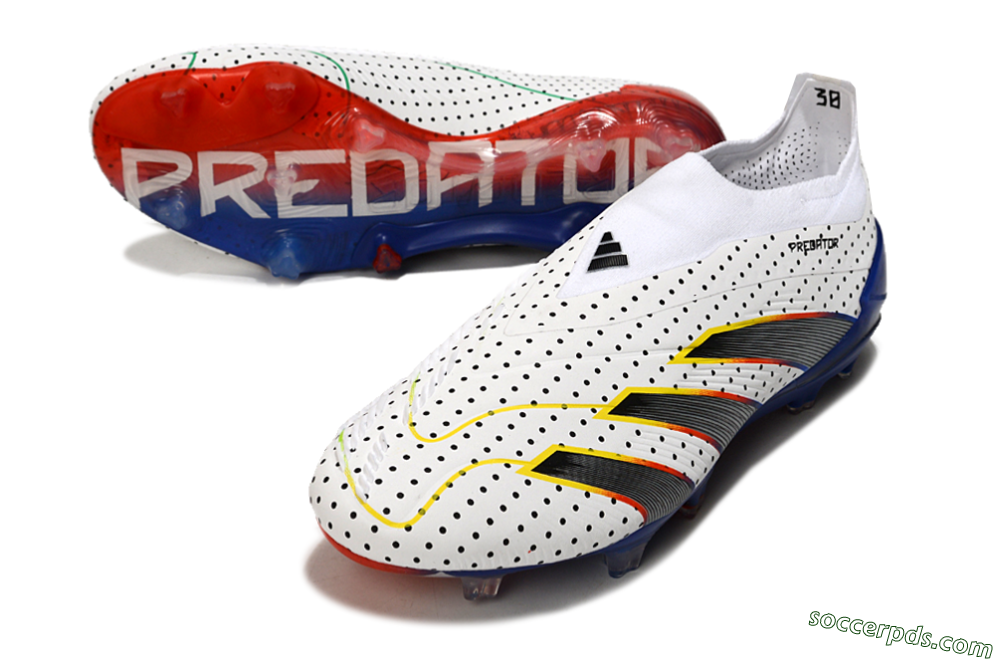 Adidas Predator Accuracy+ Laceless 24 Euphoria FG Low-Tops Football Boots - White/Silver/Blue 3
