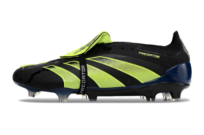 Adidas Predator Elite Foldover Tongue FG Low-Tops Football Boots - Black/Yellow/Blue