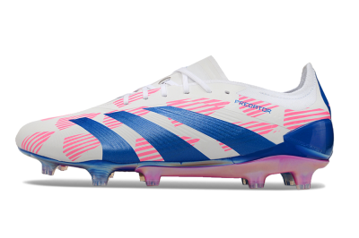 Adidas Predator Accuracy Elite FG Low-Tops Football Boots - White/Pink/Blue