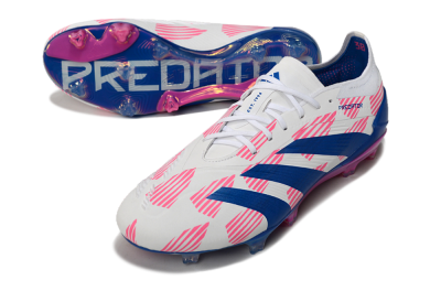 Adidas Predator Accuracy Elite FG Low-Tops Football Boots - White/Pink/Blue