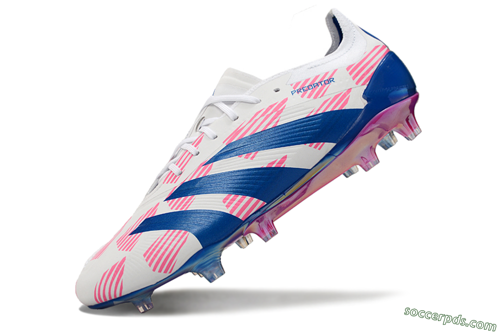 Adidas Predator Accuracy Elite FG Low-Tops Football Boots - White/Pink/Blue 5