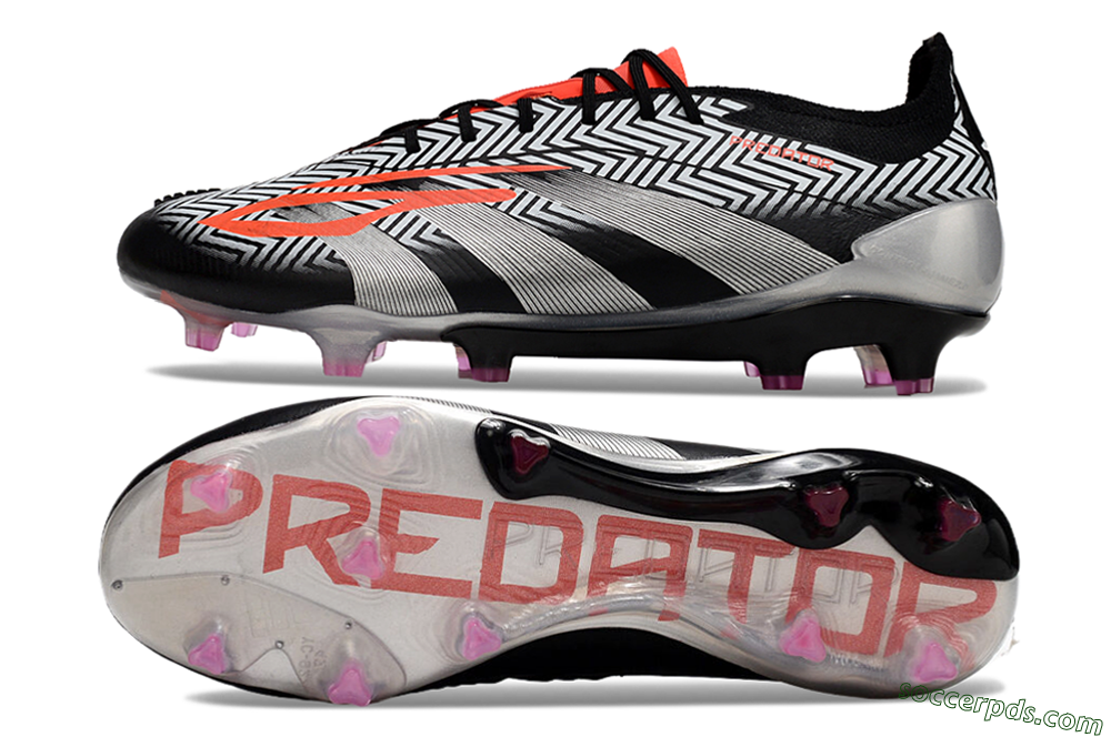 Adidas Predator Accuracy Elite FG Low-Tops Football Boots - White/Black/Red/Silver 0