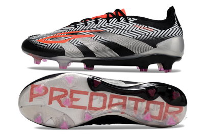 Adidas Predator Accuracy Elite FG Low-Tops Football Boots - White/Black/Red/Silver