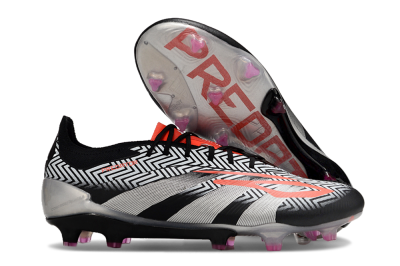 Adidas Predator Accuracy Elite FG Low-Tops Football Boots - White/Black/Red/Silver