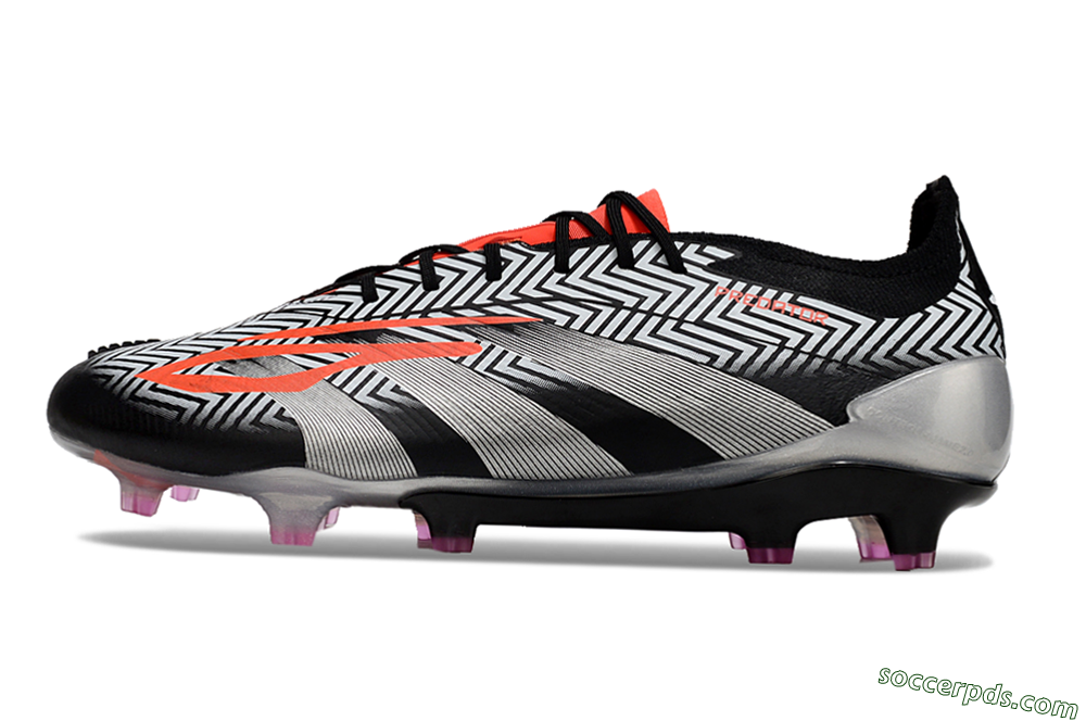 Adidas Predator Accuracy Elite FG Low-Tops Football Boots - White/Black/Red/Silver 2