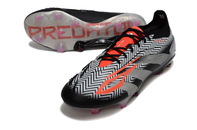 Adidas Predator Accuracy Elite FG Low-Tops Football Boots - White/Black/Red/Silver