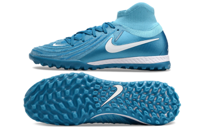 Nike Phantom Luna Elite TF High-Tops Football Shoes - Jade/White/Blue