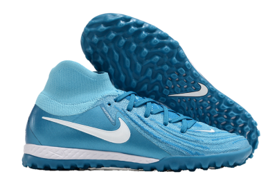 Nike Phantom Luna Elite TF High-Tops Football Shoes - Jade/White/Blue