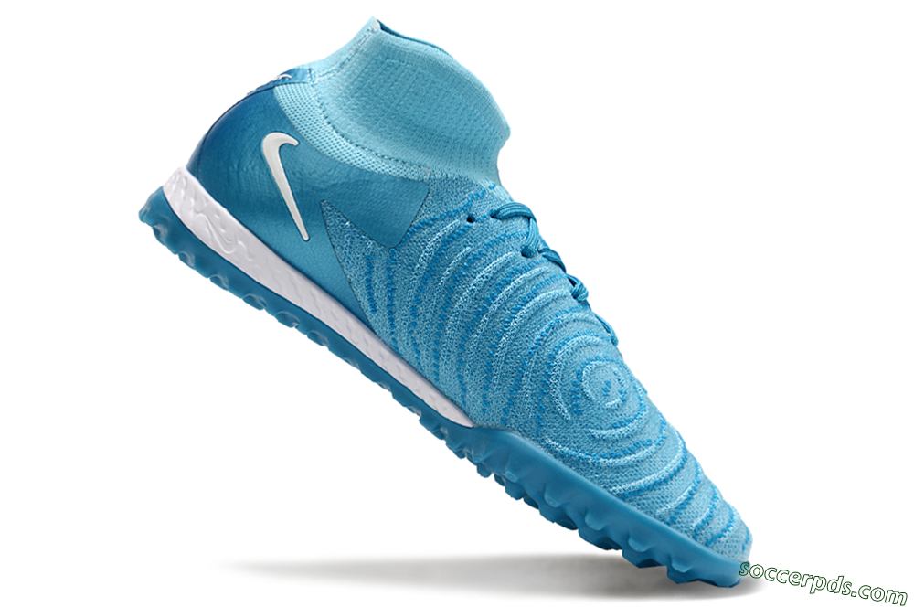 Nike Phantom Luna Elite TF High-Tops Football Shoes - Jade/White/Blue 4