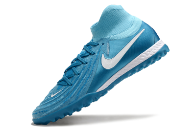 Nike Phantom Luna Elite TF High-Tops Football Shoes - Jade/White/Blue
