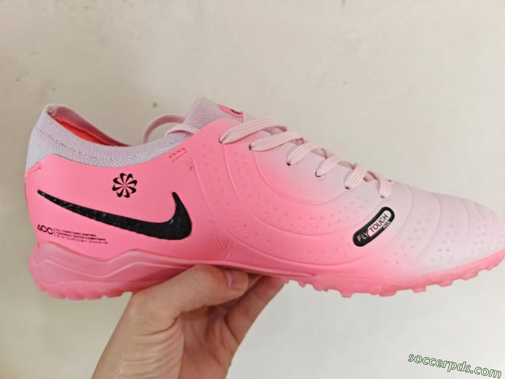 Nike Tiempo Legend 10 Elite TF Low-Tops Football Shoes - Pink/White/Black