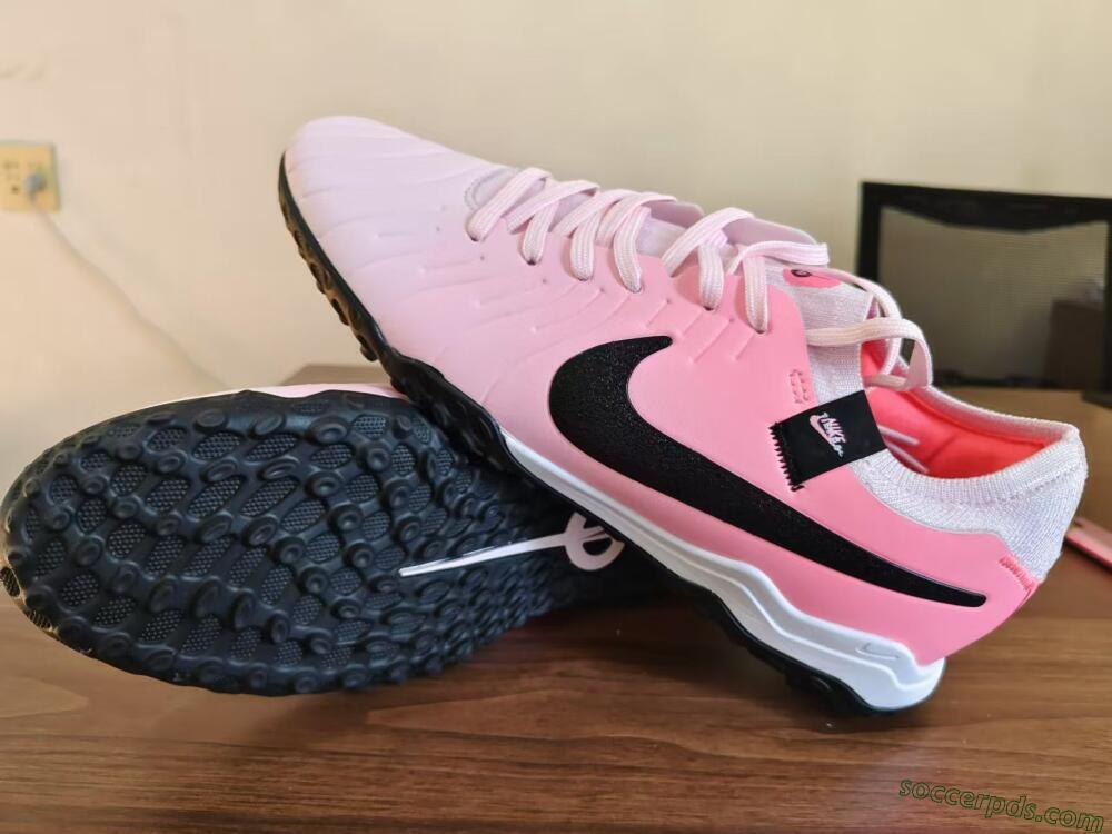 Nike Tiempo Legend 10 Academy TF Low-Tops Football Shoes - Pink/Black/White