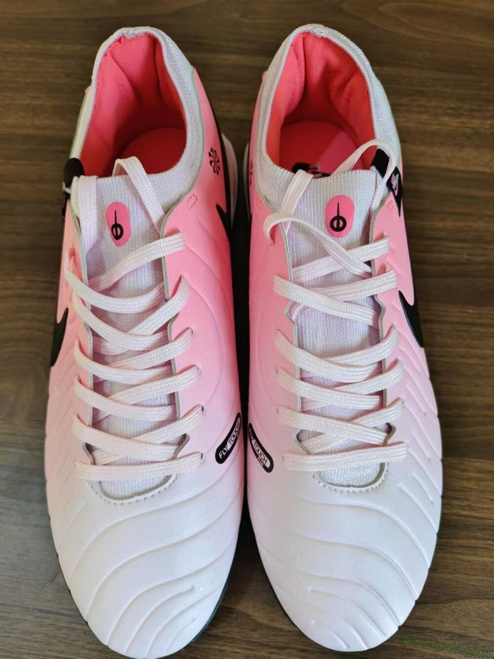 Nike Tiempo Legend 10 Academy TF Low-Tops Football Shoes - Pink/Black/White