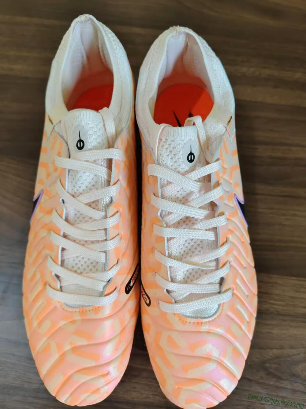 Nike Tiempo Legend 10 Elite FG Low-Tops Football Boots - Orange/Black/Purple