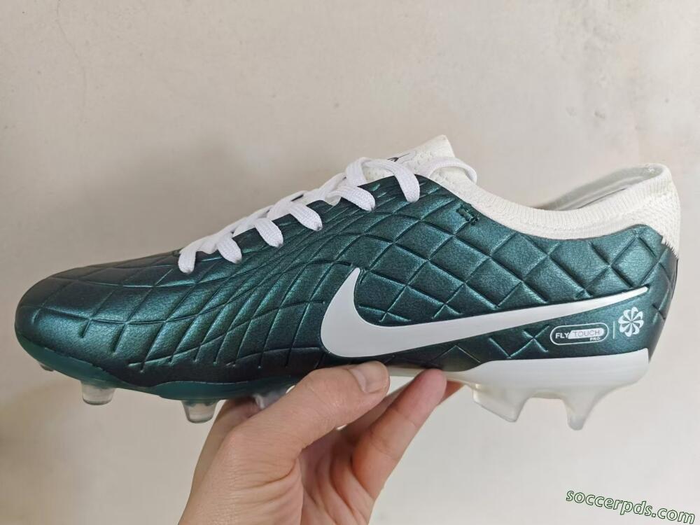 Nike Tiempo Legend 10 Elite FG Low-Tops Football Boots - Jade/White
