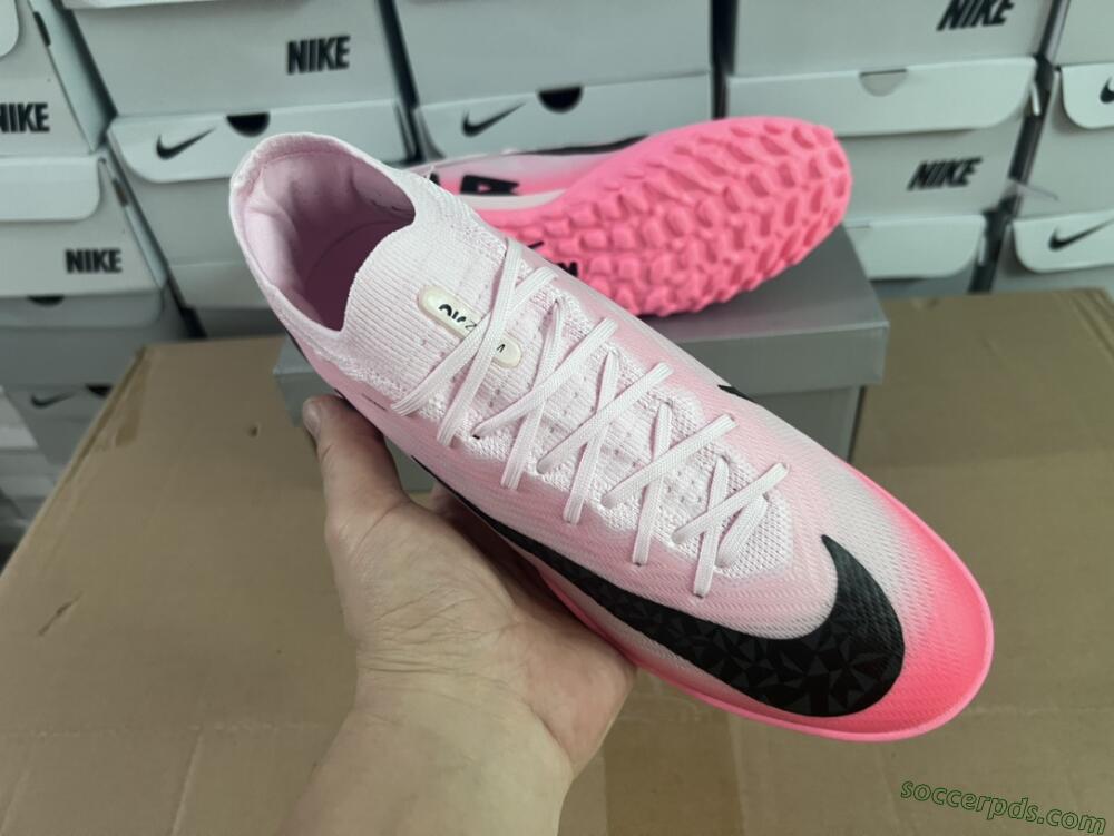 Nike Air Zoom Mercurial Vapor 15 Elite TF Low-Tops Football Shoes - Pink/Black