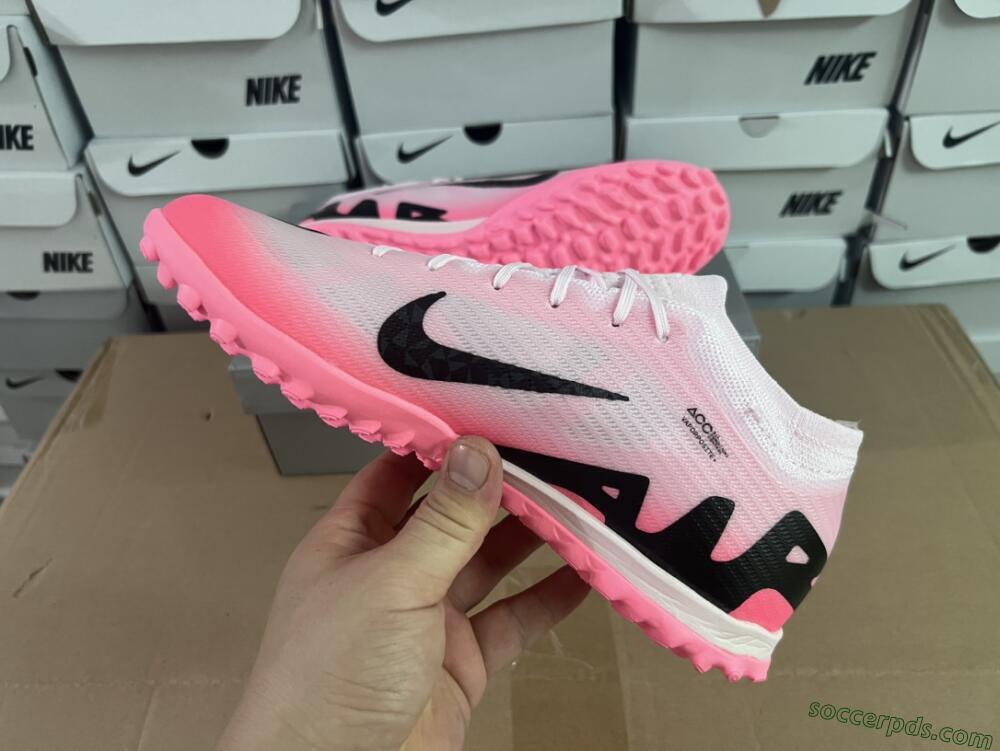Nike Air Zoom Mercurial Vapor 15 Elite TF Low-Tops Football Shoes - Pink/Black