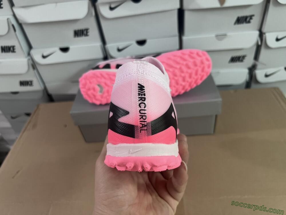 Nike Air Zoom Mercurial Vapor 15 Elite TF Low-Tops Football Shoes - Pink/Black