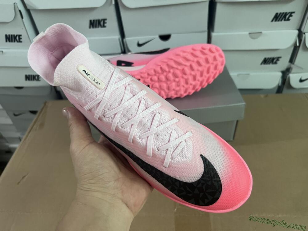 Nike Air Zoom Mercurial Superfly 9 Elite TF High-Tops Football Boots - Pink/Pink/Black