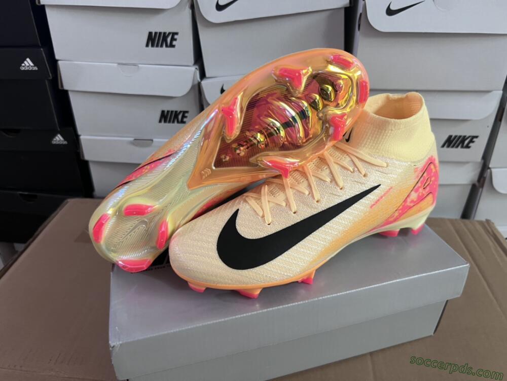 Nike Air Zoom Mercurial Superfly 10 Elite FG High-Tops Football Boots - Yellow/Black/Pink/Gold