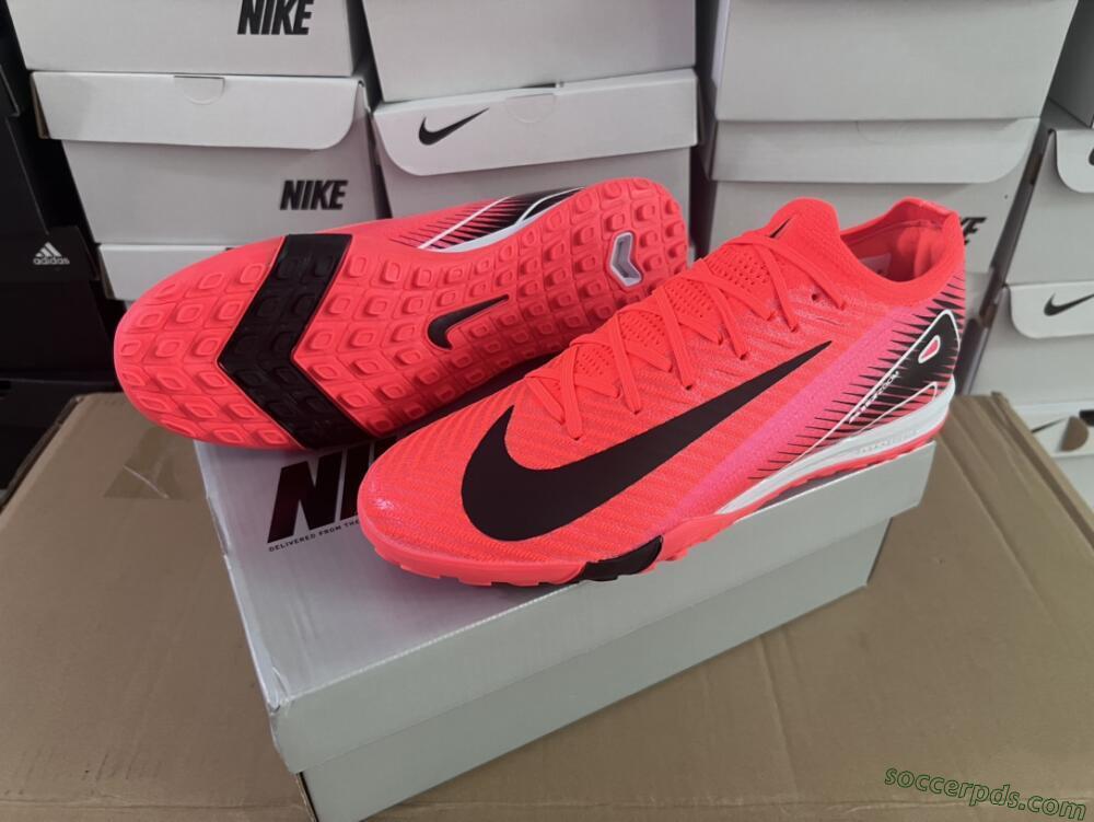 Nike Air Zoom Mercurial Vapor 16 Elite TF Low-Tops Football Shoes - Red/Black/White