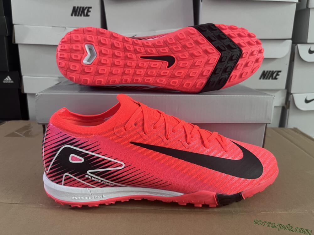 Nike Air Zoom Mercurial Vapor 16 Elite TF Low-Tops Football Shoes - Red/Black/White