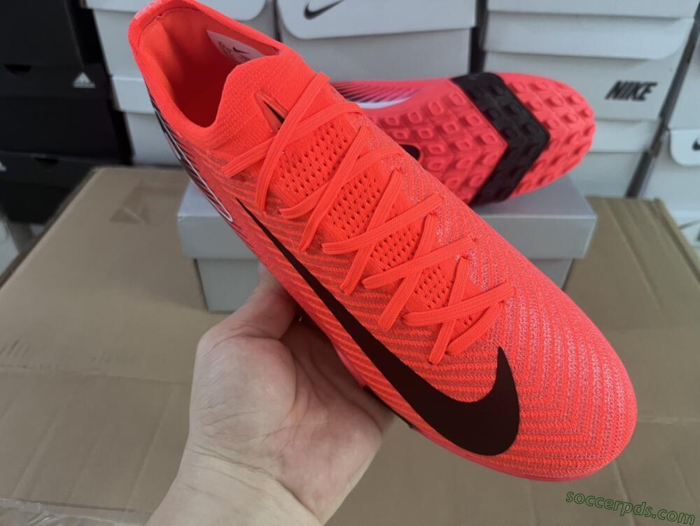 Nike Air Zoom Mercurial Vapor 16 Elite TF Low-Tops Football Shoes - Red/Black/White