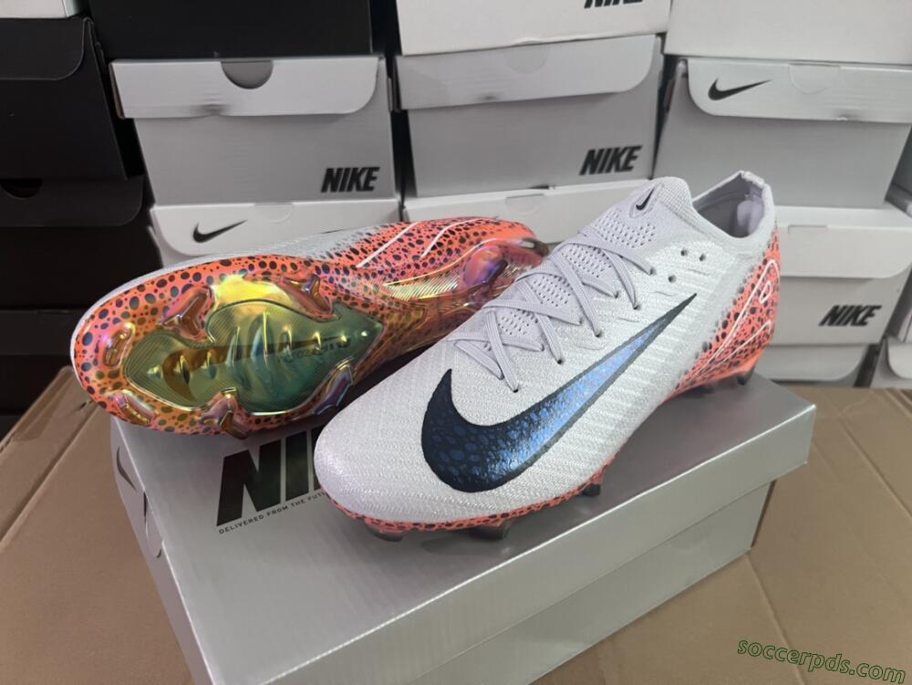 Nike Air Zoom Mercurial Vapor 16 Elite FG Low-Tops Football Boots - Grey/Black/Leopard