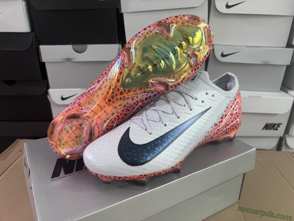 Nike Air Zoom Mercurial Vapor 16 Elite FG Low-Tops Football Boots - Grey/Black/Leopard