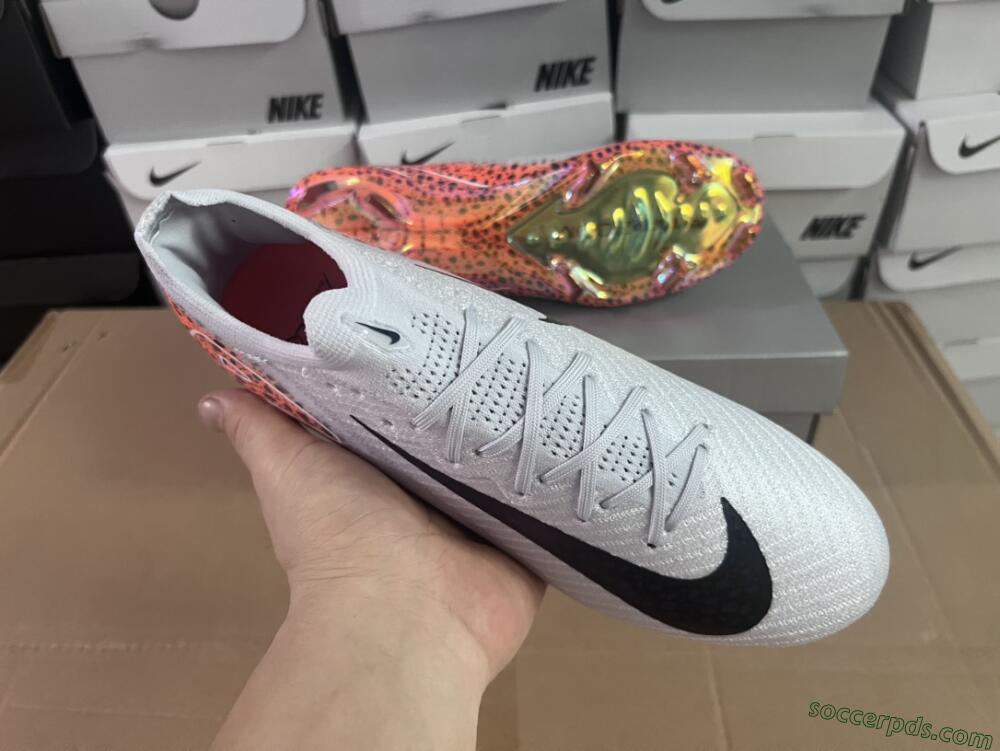 Nike Air Zoom Mercurial Vapor 16 Elite FG Low-Tops Football Boots - Grey/Black/Leopard