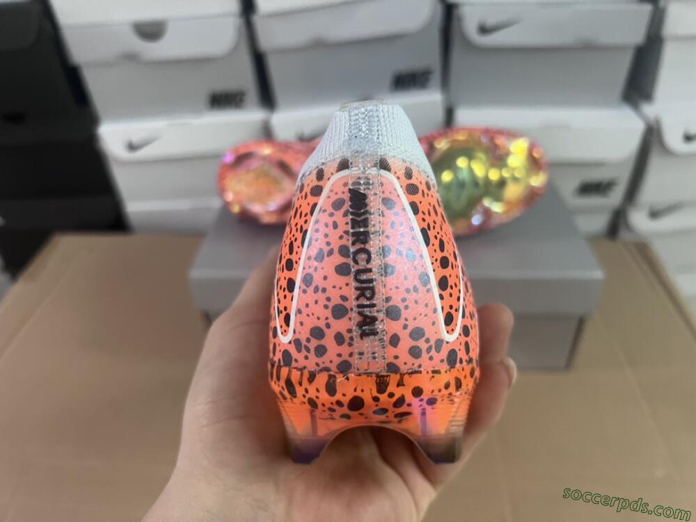 Nike Air Zoom Mercurial Vapor 16 Elite FG Low-Tops Football Boots - Grey/Black/Leopard