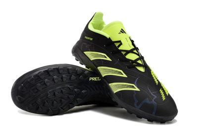 Adidas Predator 24 Elite TF Low-Tops Football Shoes - Black/Yellow/Grey