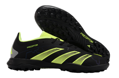Adidas Predator 24 Elite TF Low-Tops Football Shoes - Black/Yellow/Grey