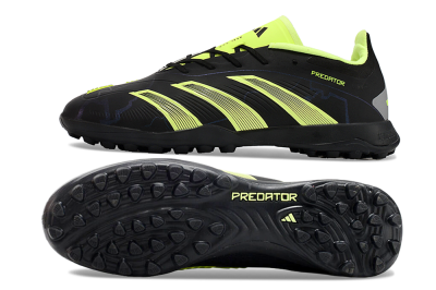 Adidas Predator 24 Elite TF Low-Tops Football Shoes - Black/Yellow/Grey