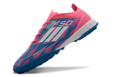 Adidas F50 Elite TF Low-Tops Football Shoes - Blue/Pink/White