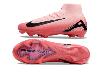 Nike Air Zoom Mercurial Superfly 10 Elite FG High-Tops Football Boots - Pink/Black