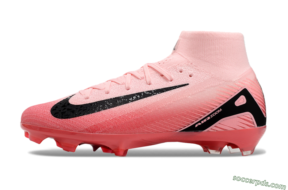 Nike Air Zoom Mercurial Superfly 10 Elite FG High-Tops Football Boots - Pink/Black 2