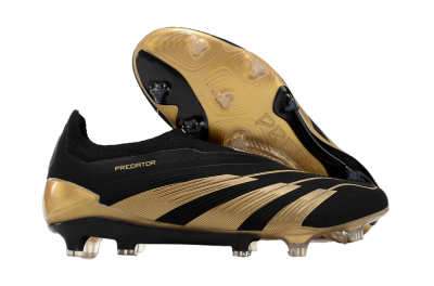 Adidas Predator Accuracy+ Laceless FG Low-Tops Football Boots - Black/Gold