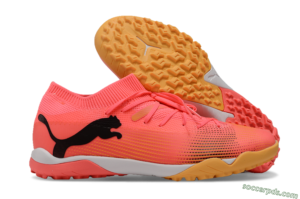 Puma Future 7 Ultimate TF Low-Tops Football Shoes - Pink/Black/White 1