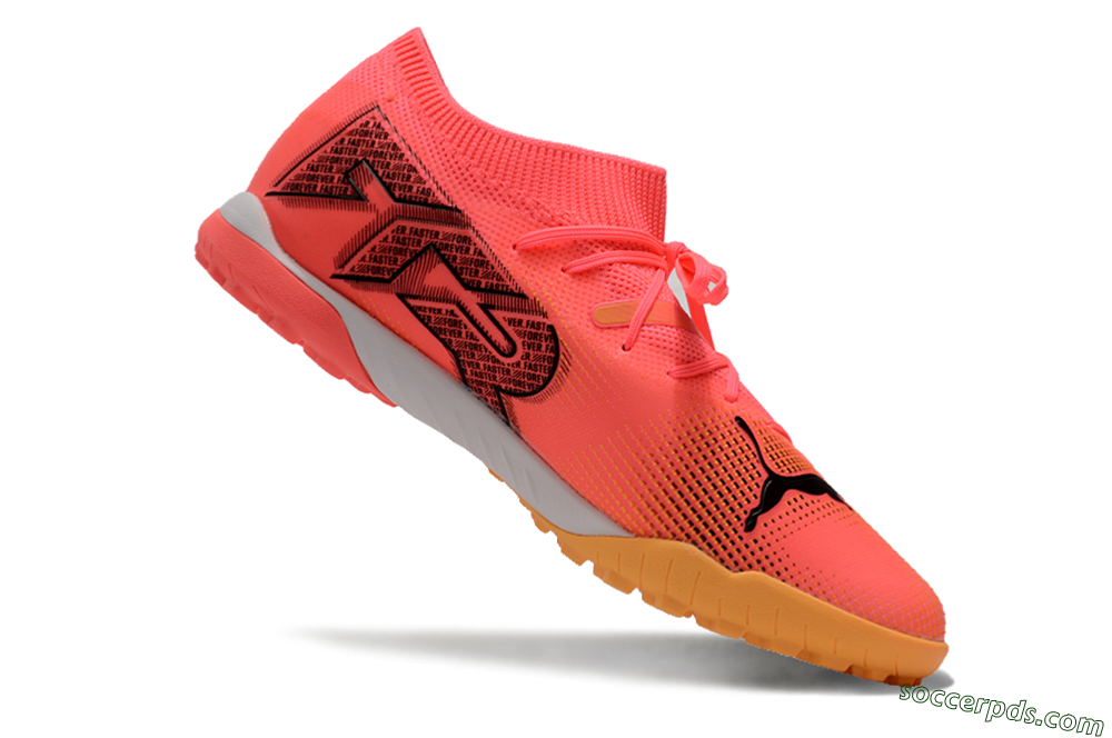Puma Future 7 Ultimate TF Low-Tops Football Shoes - Pink/Black/White 4