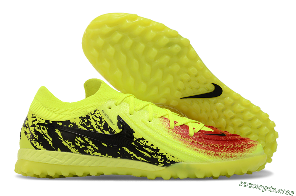 Nike Phantom GX 2 Elite TF Low-Tops Football Shoes - Yellow/Red/Black 1